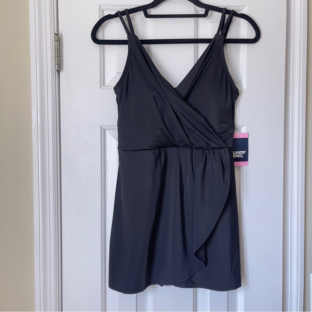 Lands' End Black Swimsuit One Piece